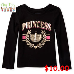 Toddler Girl Graphic Tee(Long Sleeve)