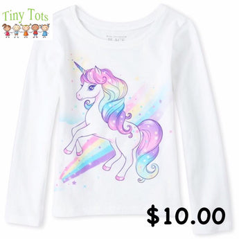 Toddler Girl Graphic Tee (Long Sleeve)